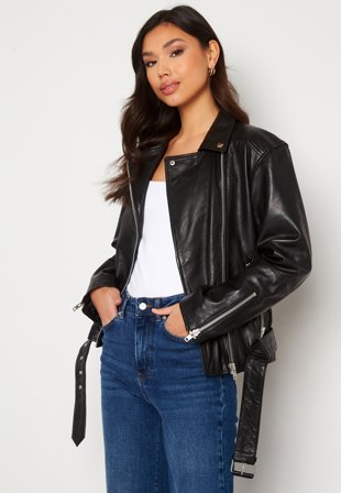 JOFAMA Tessa Oversized Biker 00 Black Klær
