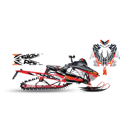 Dekalkit SweTown Waverunner Röd - Polaris Axys 850 Pro RMK 163 2019-2019