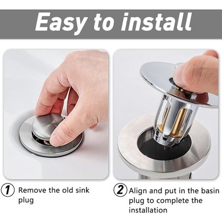 *Ponnahtava lavuaarin tulppa Universaali ammeen tulppa Ponnahtava lavuaarin viemäri S*