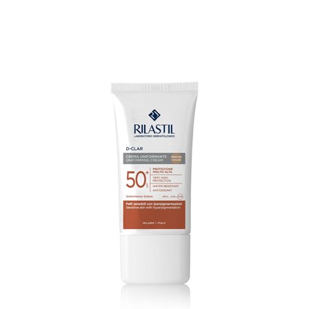 Rilastil D Clar Crema Uniformante Solare Colorata SPF 50+ Viso