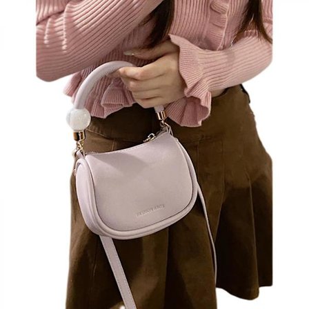 Mordely High Sense Bag One Shoulder Armpit Bag Versatile Messenger Small Square Bag (purple)