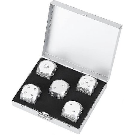 Premium Färgade Tärningar - Tärningssats Med Lyxig Ask (FMY)