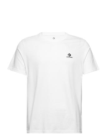 Standard Fit Left Chest Star Chev Emb Tee Sport T-Kortærmet Skjorte White Converse