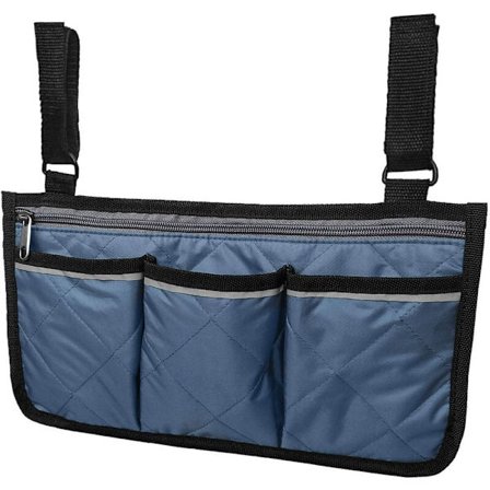 (burgunder) Rullestol Armlenesidevesker med Reflekterende Striper Wh