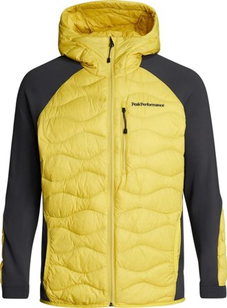 Peak Performance Men's Helium Down Hybrid Hood Men middle-layer down jackets Yellow XXL