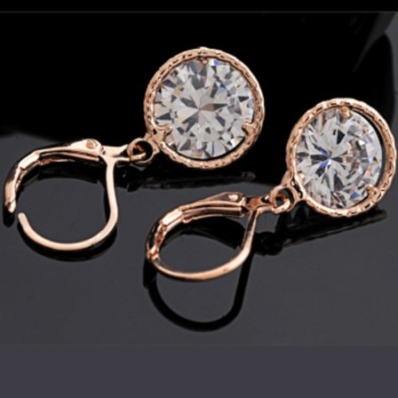 18K Guldfyllda Guld Filled gulddoublé Örhängen CZ