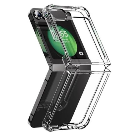 Skal för Samsung Galaxy Z FLIP 7 FE - Stötsäker Transparent Mjuk Silikon Phonillico