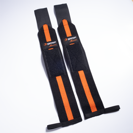 Wrist wraps GASP Gear Håndledsbind 1RM Sort/Rød - Bodyman.dk