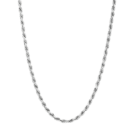 by BILLGREN Silverhalsband | Cordell 4 mm Nobel Accessoarer Herr Silver 50 cm