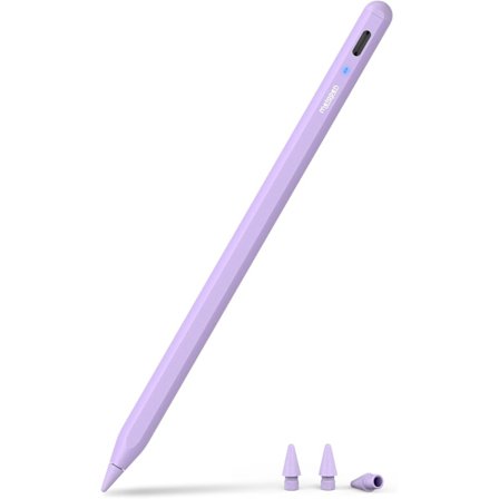metapen A8 Lilla Pen til iPad 2018-2024, Lang Batterilevetid, Håndfladeafvisning, Pen til iPad Pro 12.9/11"/13" M4, i-Pad 10/9/8/7/6, Mini 6/5, Air