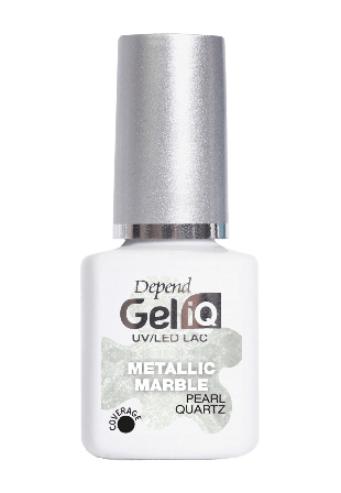 Depend Gel iQ Effect Metallic Marble Nagellack Dam Vit 5 ML