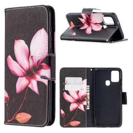 Wonderland Samsung Galaxy A21s Flip Etui - Livlig Blomst Pink