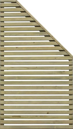 Jabo Horizont 4 Skärm 79 x 159 cm, tryckimpregnerad, höger, Utemiljö