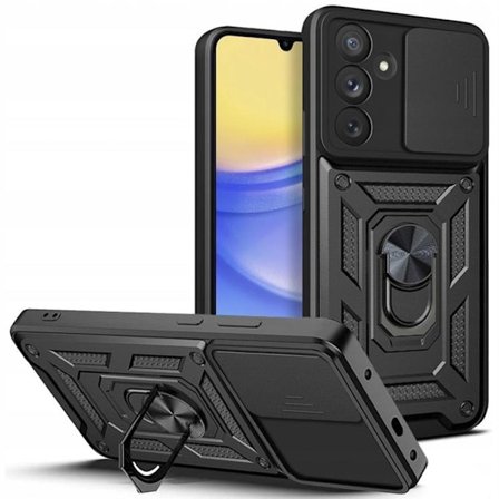 Tech-Protect Telefontaske til Galaxy M15 Camshield Pro - Sort