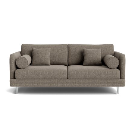Florence 2 personers sofa - Nordic Grå - 190x95x82cm - Inkl. 4 Puder - Elegant & Robust 2-pers Sofa
