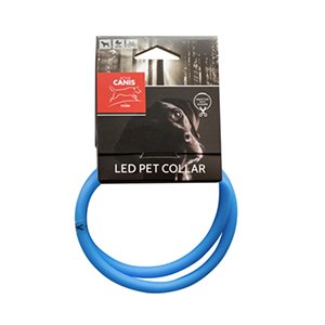 Active Canis, LED Halsbånd USB, Blå