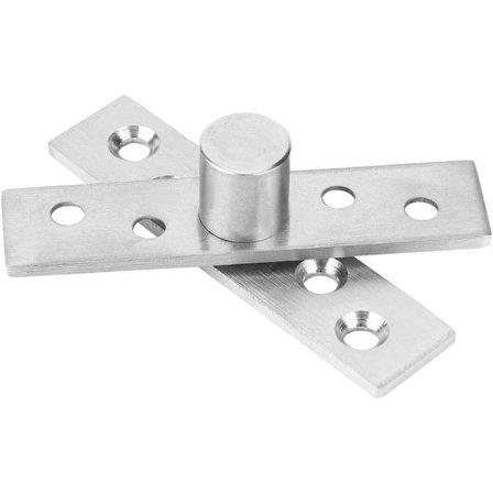 2 stk. usynlige skjulte dørpivot hængsel, 360 graders roterende rustfrit stål pivot hængsel 75mm til drejedøre