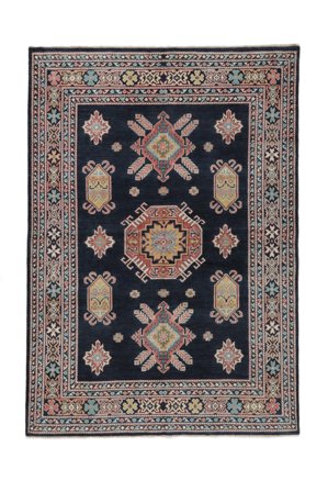 Medallón Kazak Fine Alfombra 168X244 Lana