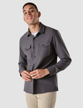 Shaping New Tomorrow - Essential Overshirt - Grey - Male - Size M
