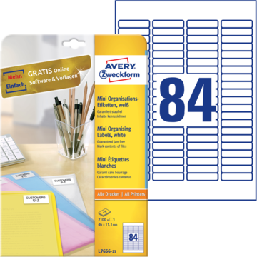 Avery Minietiketter 46x11,1 mm