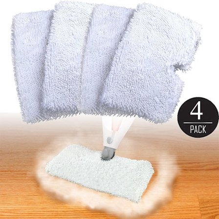 4-pack Mikrofiber Moppdynor, Ersättning för Shark Ångmopp