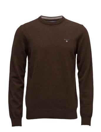 Superfine Lambswool Crew T-Langærmet Skjorte Brun GANT