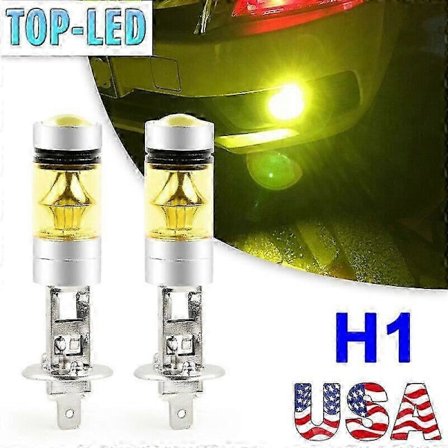 H1 3000K Kelviinin Keltaiset LED-Sumuvalot Ajovalot DRL-Sarja 100W Suuri Teho US