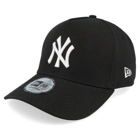 New Era - MLB Svart adjustable Keps - New York Yankees League Essential Black/White A-Frame Adjustable @ Hatstore
