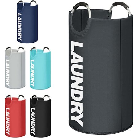 Moderne sammenklappelig stof stor vasketøjskurv, vasketøjskurv, sammenklappelig tøjpose, sammenklappelig vasketøjskurv 6 farver tilgængelige 82L