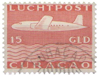 Curacao - losse waarde uit Vliegtuig 1947 (nr. LP 87, gebruikt)
