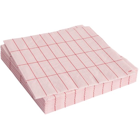Hay HAY Pattern Lautasliina 20 kpl, Pink Red Grid