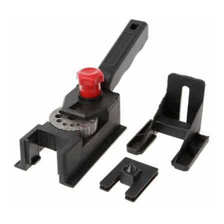 Universal borjigg med justerbare hullstørrelser, egnet for treplugger, sklisikker, Ø 3-12mm