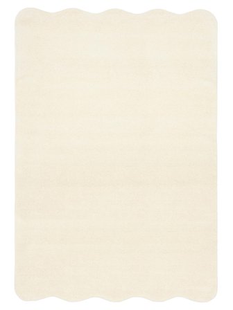 Wollteppich Bounce Elfenbeinweiß Oeko-Tex