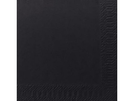 Duni Servett 3-lagers, enfärgade, ¼-vikt, 24 cm, svart 250/fp - Lyreco - Kök och servering > Servetter och dukar > Servett - 3-lagers