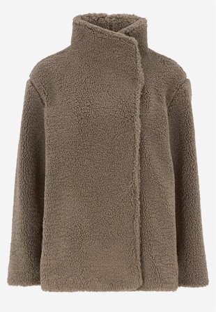 Cellbes of Sweden - Pilejacka med ståkrage - nougat - för damer - 50/52