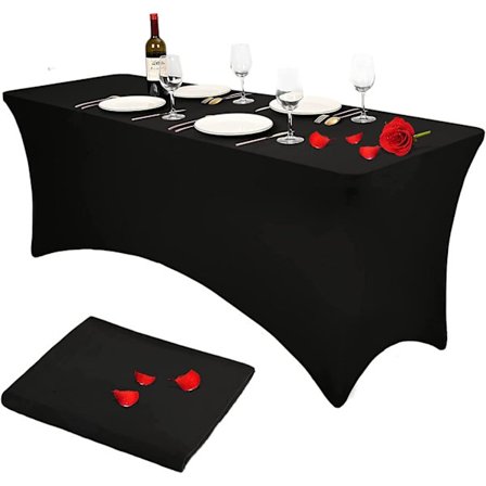 183cm Polyester Stretch Bordduk Rektangulær Elastisk Spa