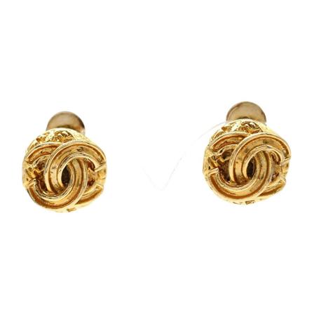 Chanel Vintage Pre-owned Earrings gul, Dam Vintage Smycken, Dam, Storlek: ONE SIZE