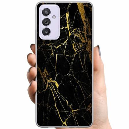 Samsung Galaxy A82 5g Tpu Mobilskal Marble Black&gold