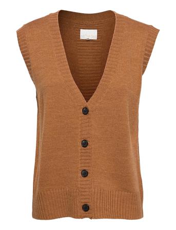 Nudarlena Vest - Noos Vests Knitted Vests Ruskea Nümph