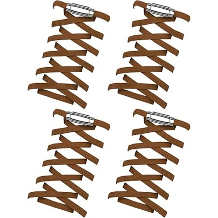 2 par elastiske snørebånd uden sløjfe til børn, voksne, ældre, med