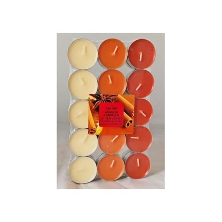 Duftlys - Magisk Lys - Appelsin-Kanel - 30 Enheder - 12g - Indendørs