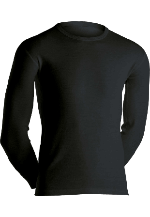 Dovre Långärmad Undertröja 100% Merinoull Marinblå Underlinnen & t-shirts Herr Svart S
