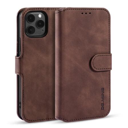 Iphone 13 Pro Max - Dg.ming Retro Läder Fodral - Brun