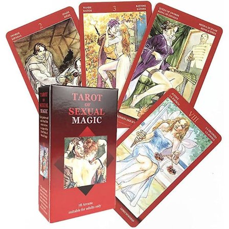 Tarot af seksuel magi-kort, tarotkort, 12x7 familiespil