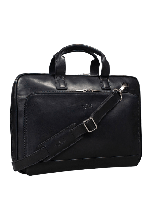 Tony Perotti 1-facks portfölj med dragkedja Datorväskor & portföljer Herr Svart ONESIZE