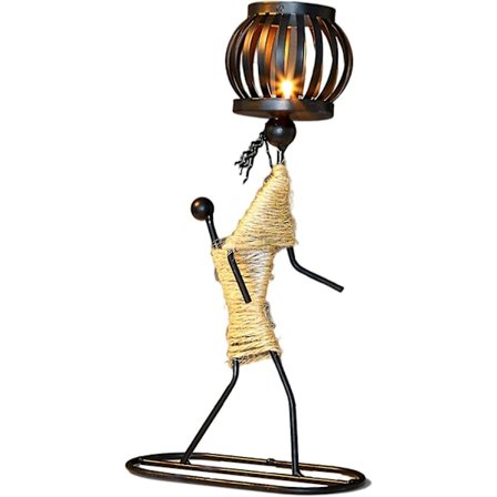 Smijern lysestake, smijern liten jente lysestake, vintage dekorativ bryllup