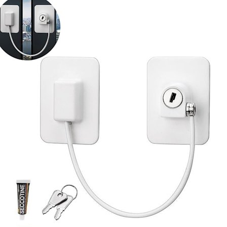 Vindusbegrenser, Vinduslås hvit, Vinduslås, Vindusstopper, Vindussikring, Vinduslås, C