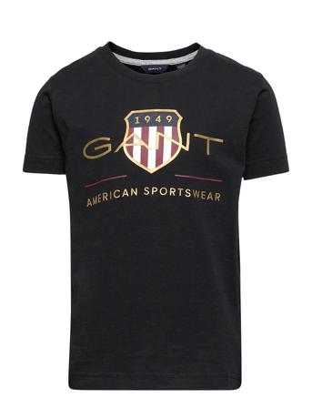 Archive Shield Ss T-Shirt T-shirts Short-sleeved Svart GANT