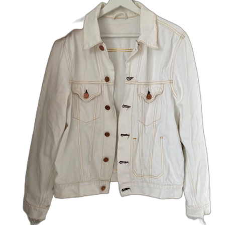 Vit jeansjacka från Acne