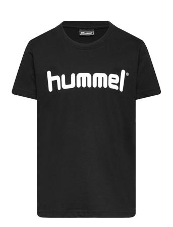 Hmlgo Kids Cotton Logo T-Shirt S/S Sport T-shirts Short-sleeved Black Hummel